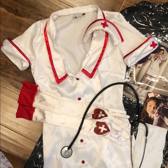 In-character/Halloween sexy nurse mini dress - Picture 2 of 7